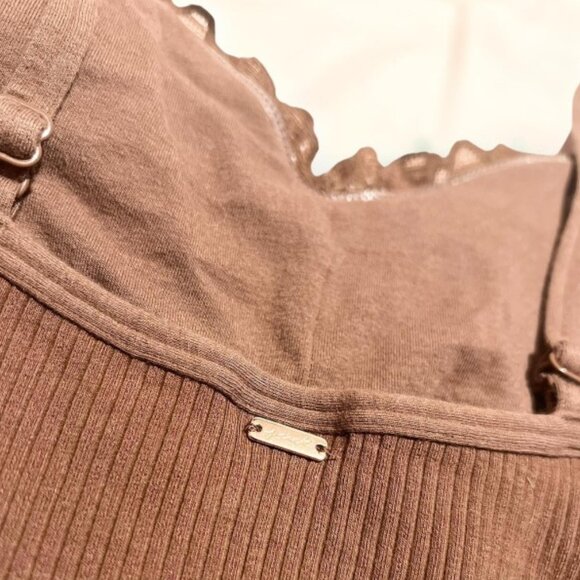 Victoria's Secret PINK Women's Brown Bodysuit with Lace Size Medium - Picture 4 of 4